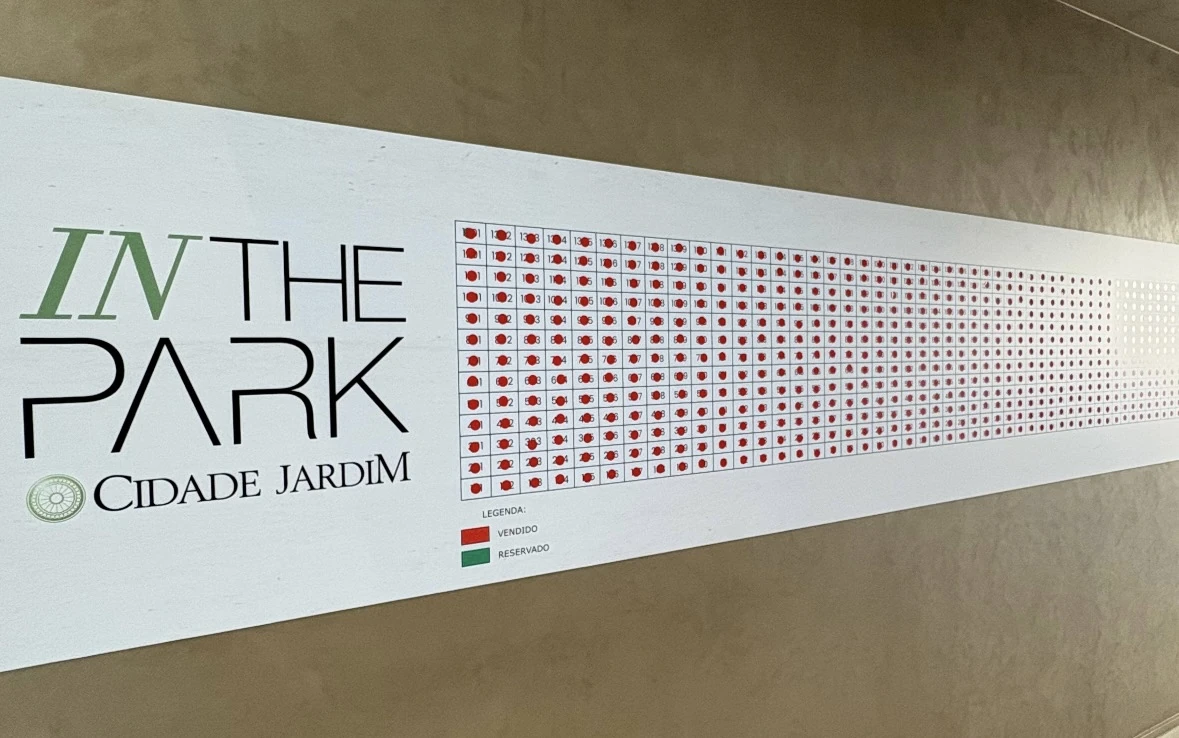 Registro do quadro de vendas do In The Park